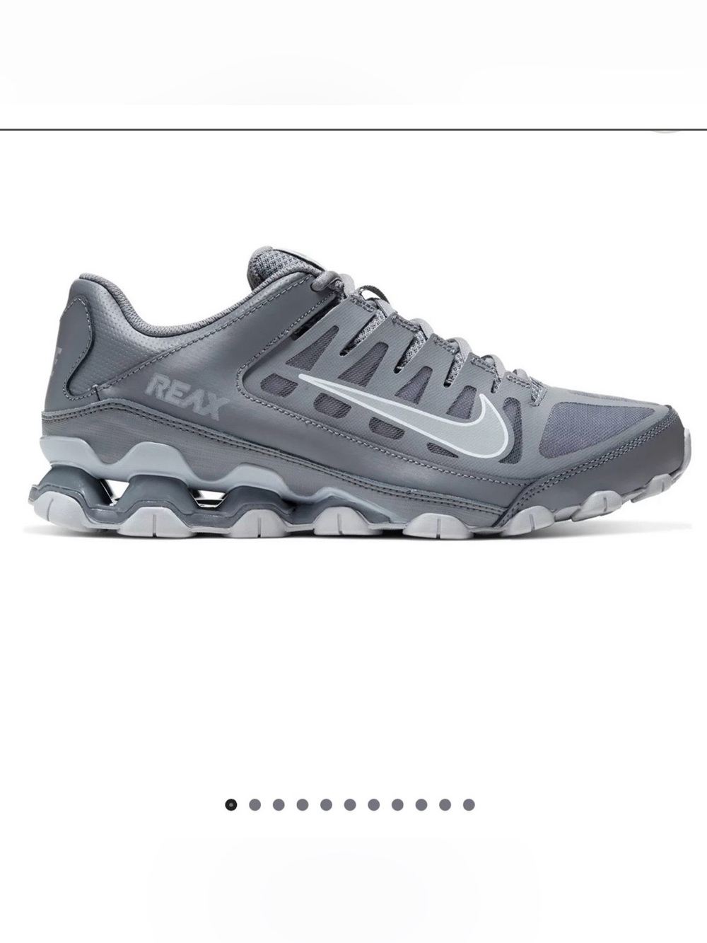 Nike Reax Men's‎ Grey Athletic Sneakers